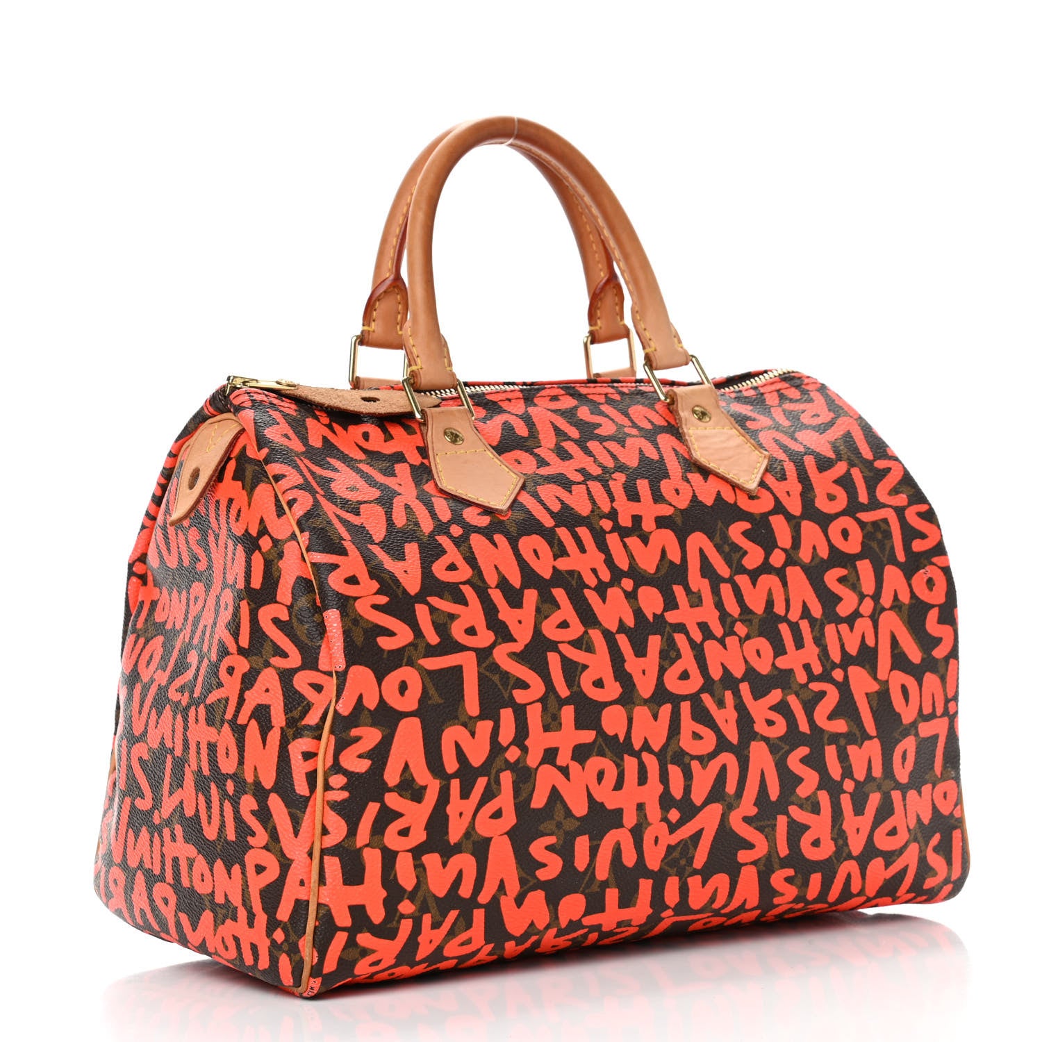 Louis Vuitton Monogram Graffiti Speedy 30 Orange 2 of 21