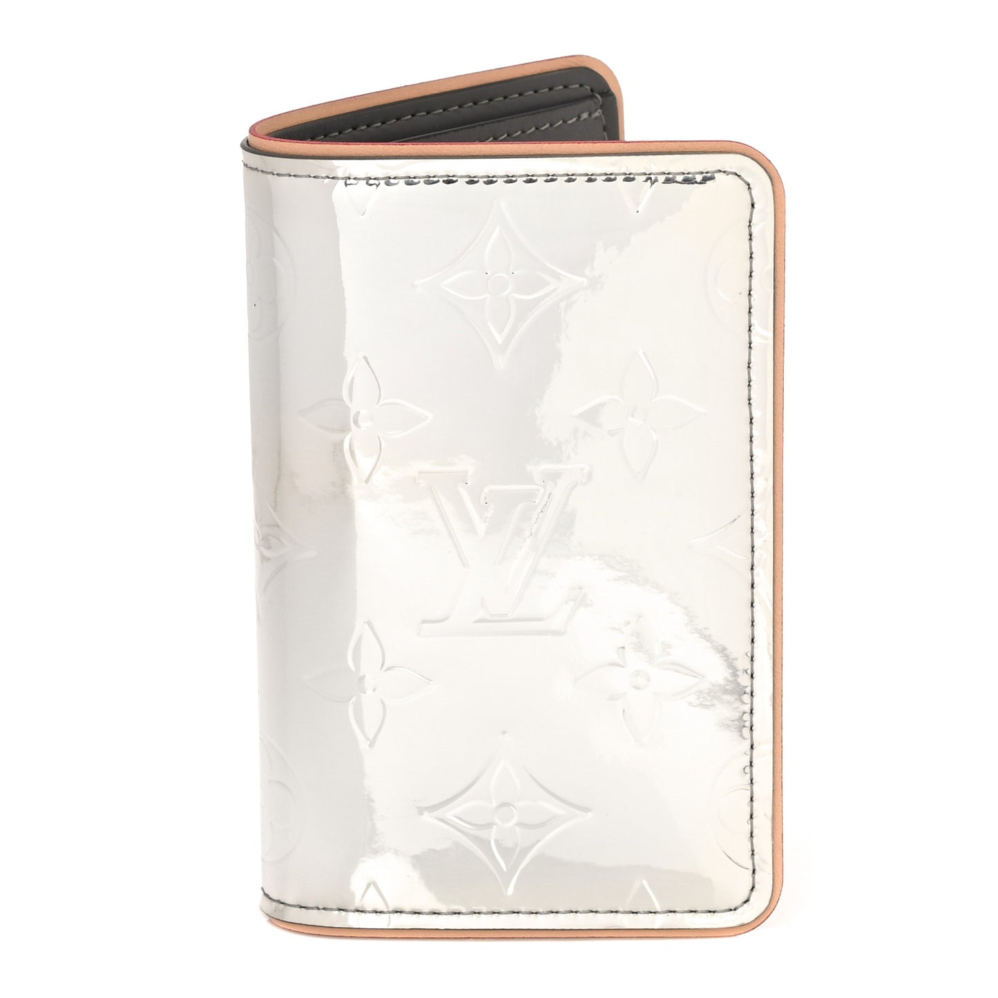 Monogram Mirror Slender Pocket Organizer