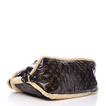 Louis Vuitton Patent Monogram Shearling Sac Thunder 4 of 10