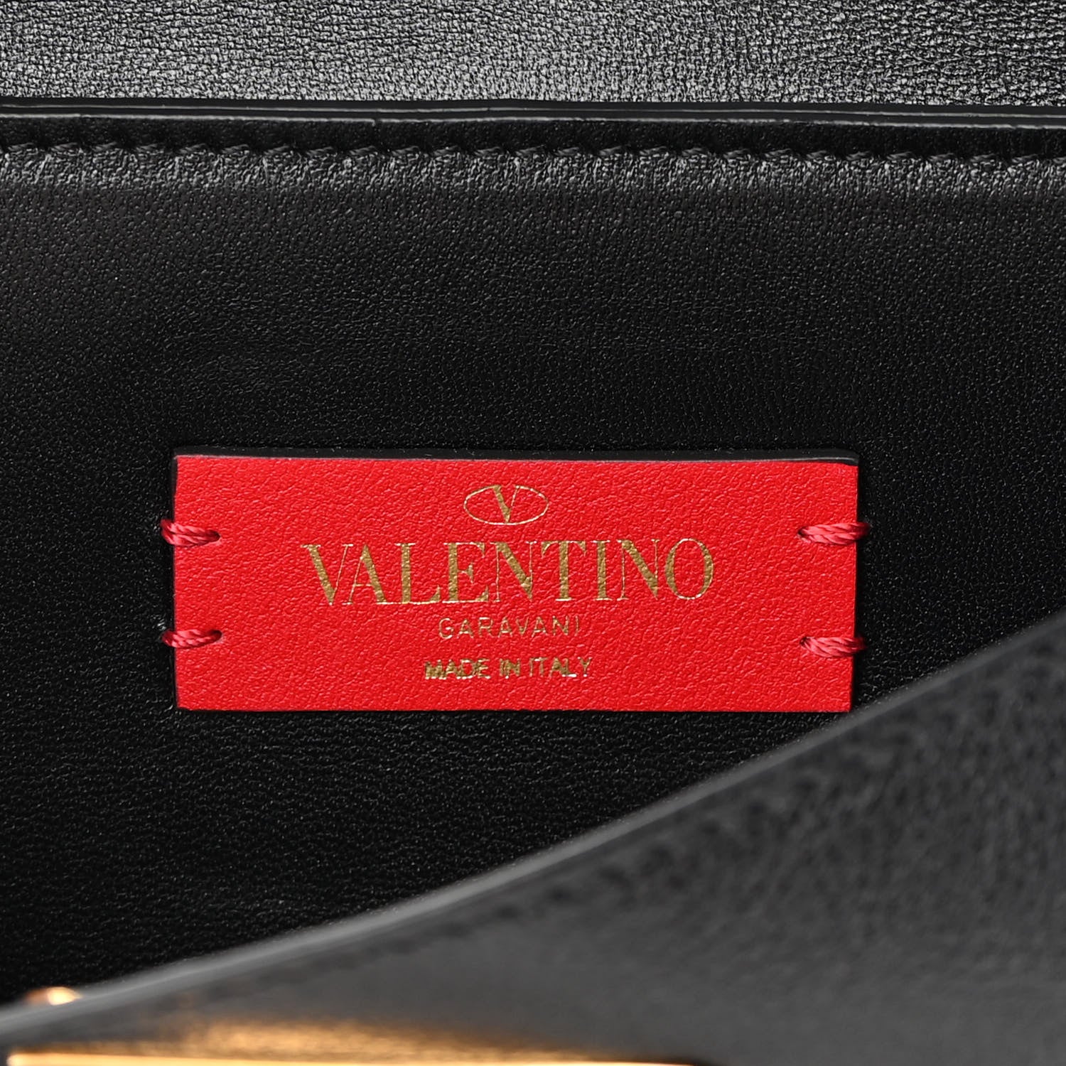 Valentino Garavani Smooth Calfskin Small VRing Crossbody Bag Black 7 of 14