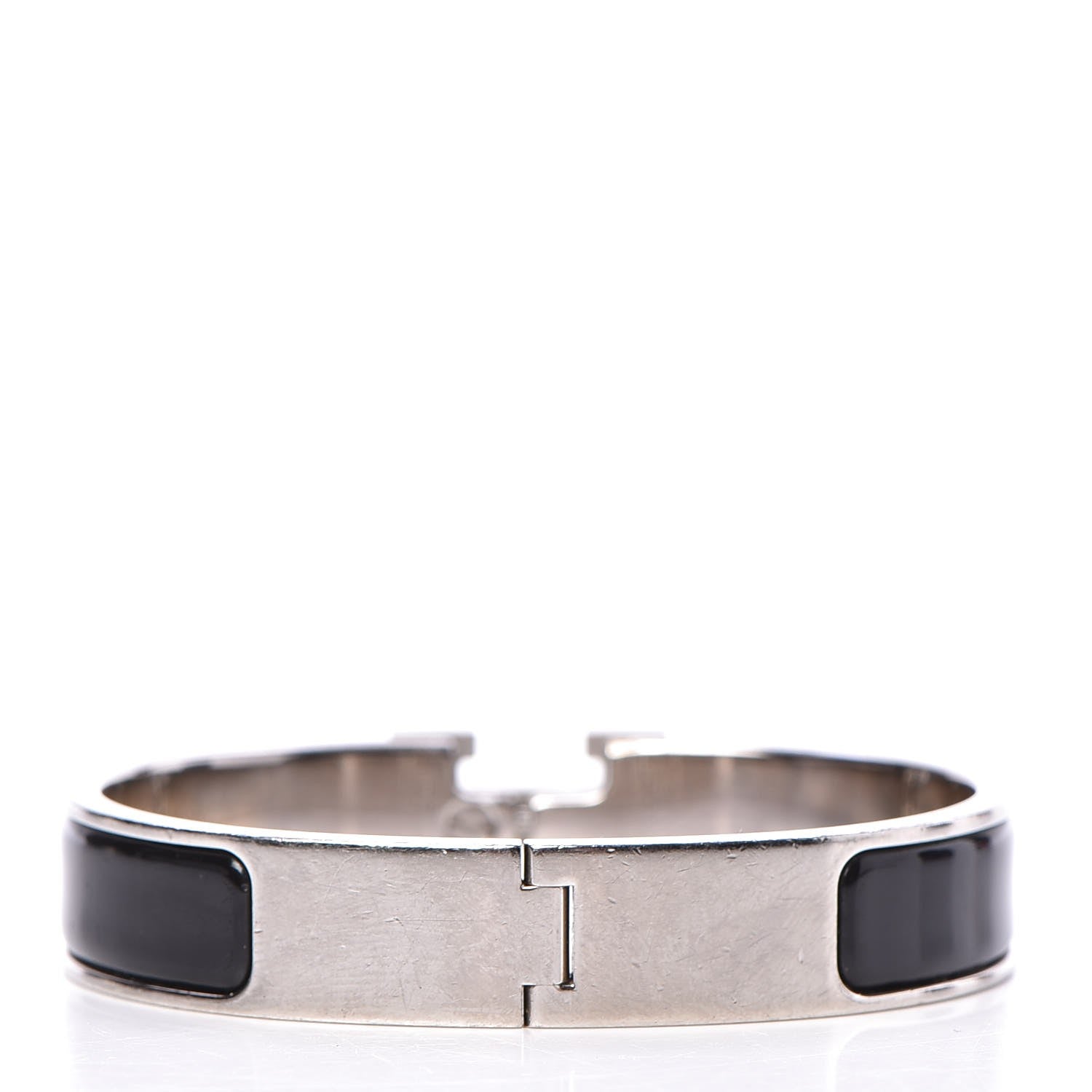 Hermes Enamel Narrow Clic Clac H Bracelet PM Black 3 of 4