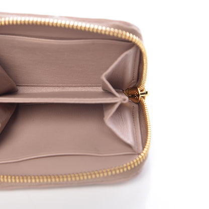 Miu Miu Nappa Matelasse Lux Coin Purse Cammeo 5 of 10