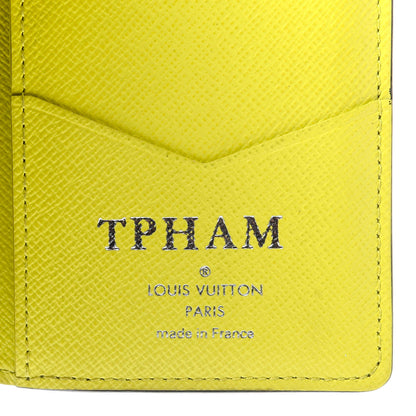 Louis Vuitton Monogram Taiga Pocket Organizer Yellow 5 of 7