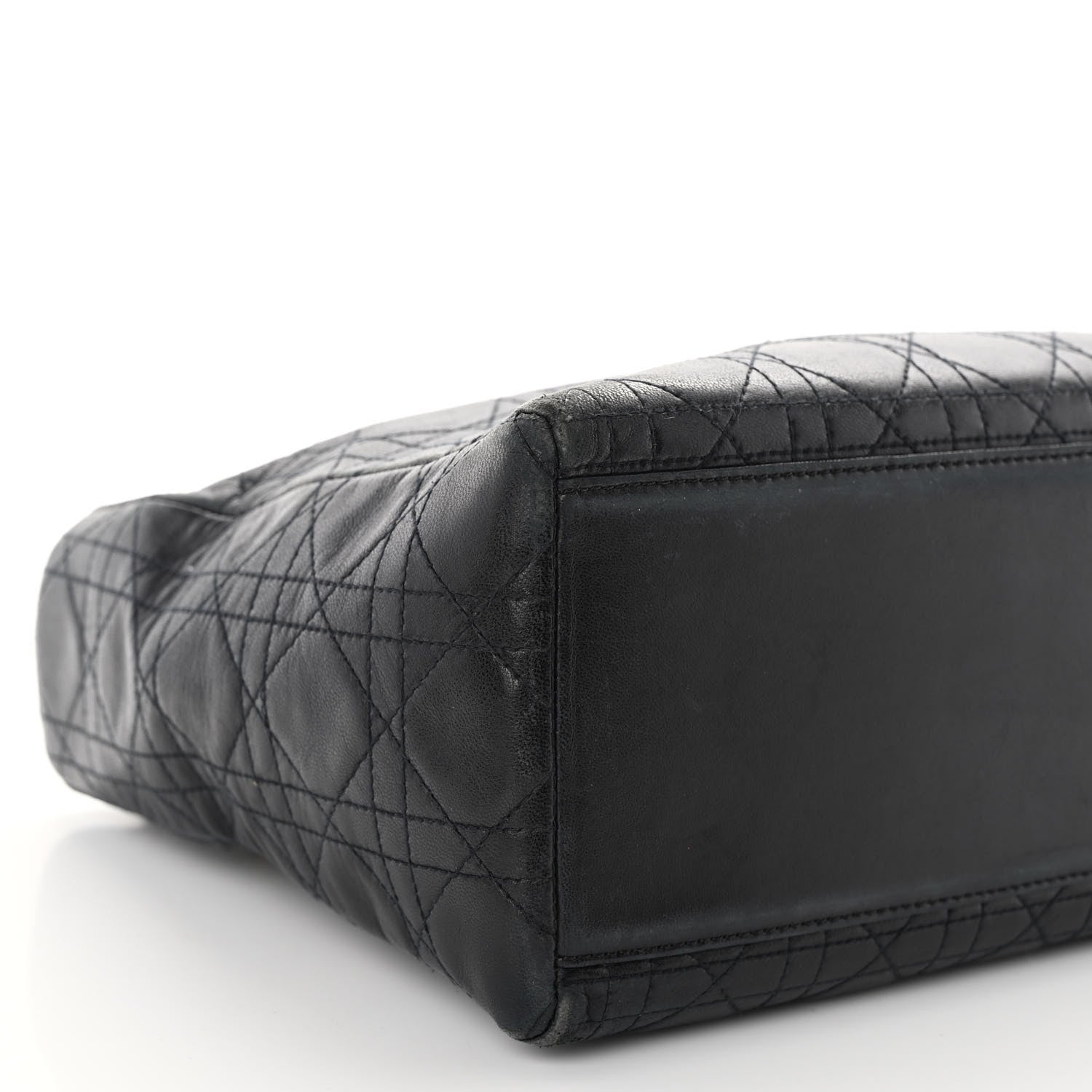 Christian Dior Lambskin Cannage Medium Lady Dior Black 8 of 9