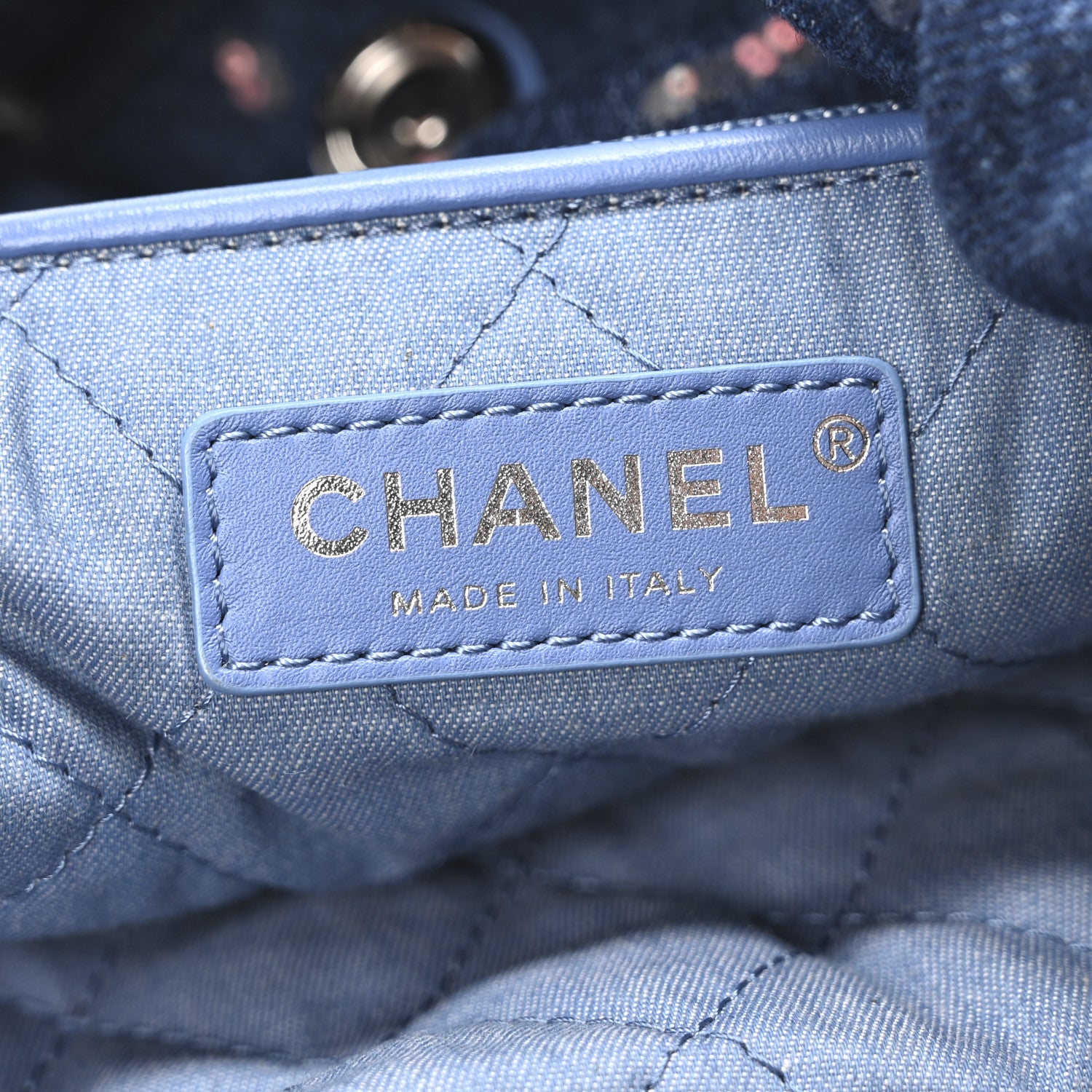 Chanel Denim Sequin Chanel 22 Blue 10 of 21