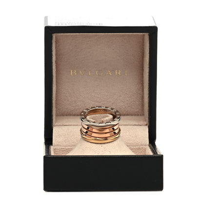 Bulgari 18K Rose White Yellow Gold B.Zero1 Four-Band Ring 51 5.75 7 of 7