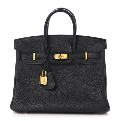 Hermes Togo Verso Birkin 25 Black Toundra 1 of 11