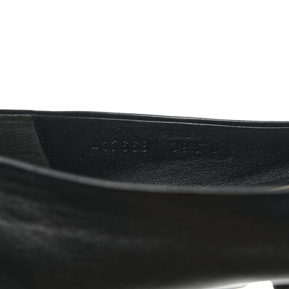 Gucci Calfskin Bayadere Bee Ballerina Flats 39.5 Black 9 of 10