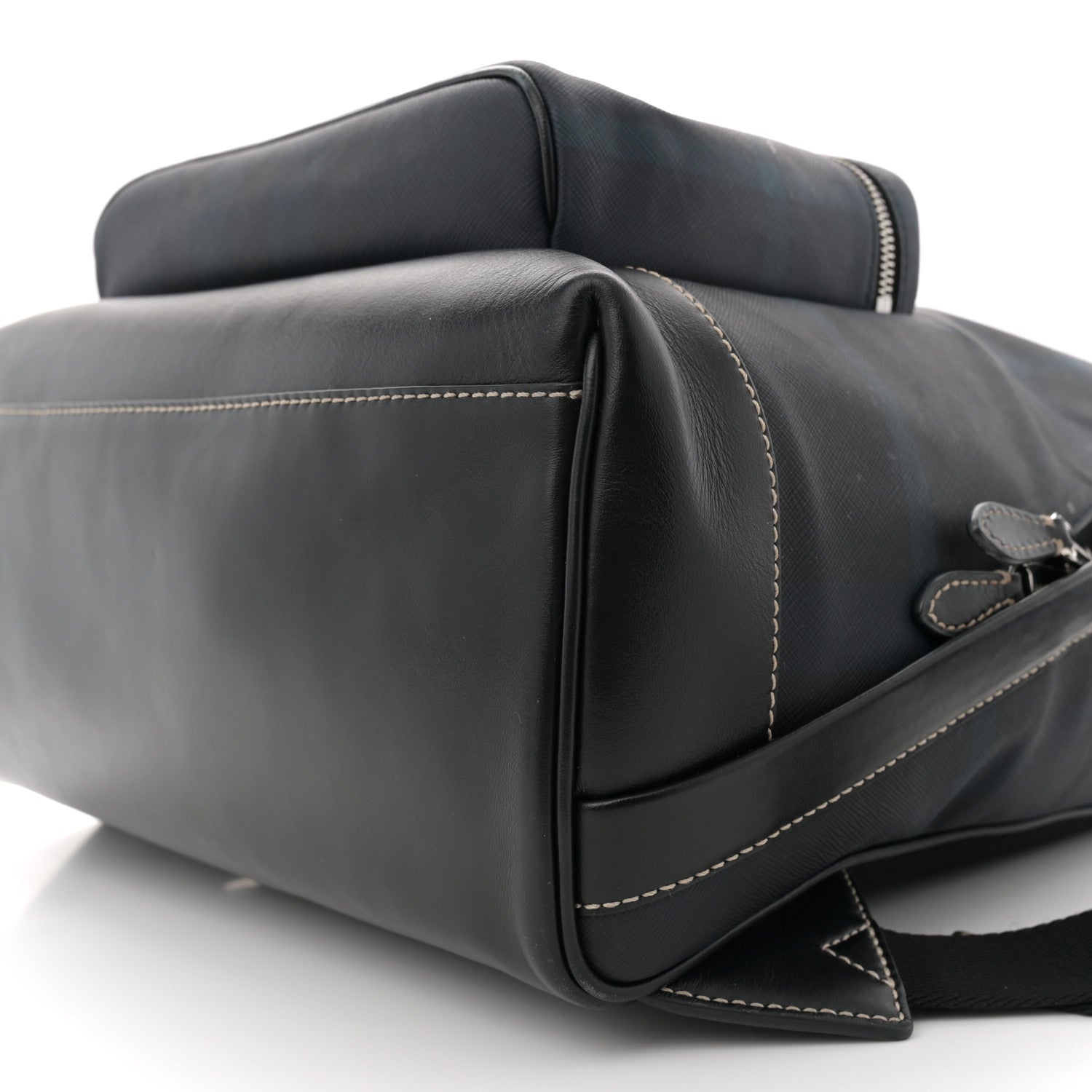 Burberry E-Canvas Check Jett Backpack Navy Blue 9 of 12