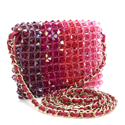 Chanel Crystal Mini Flap Pink Purple 3 of 10