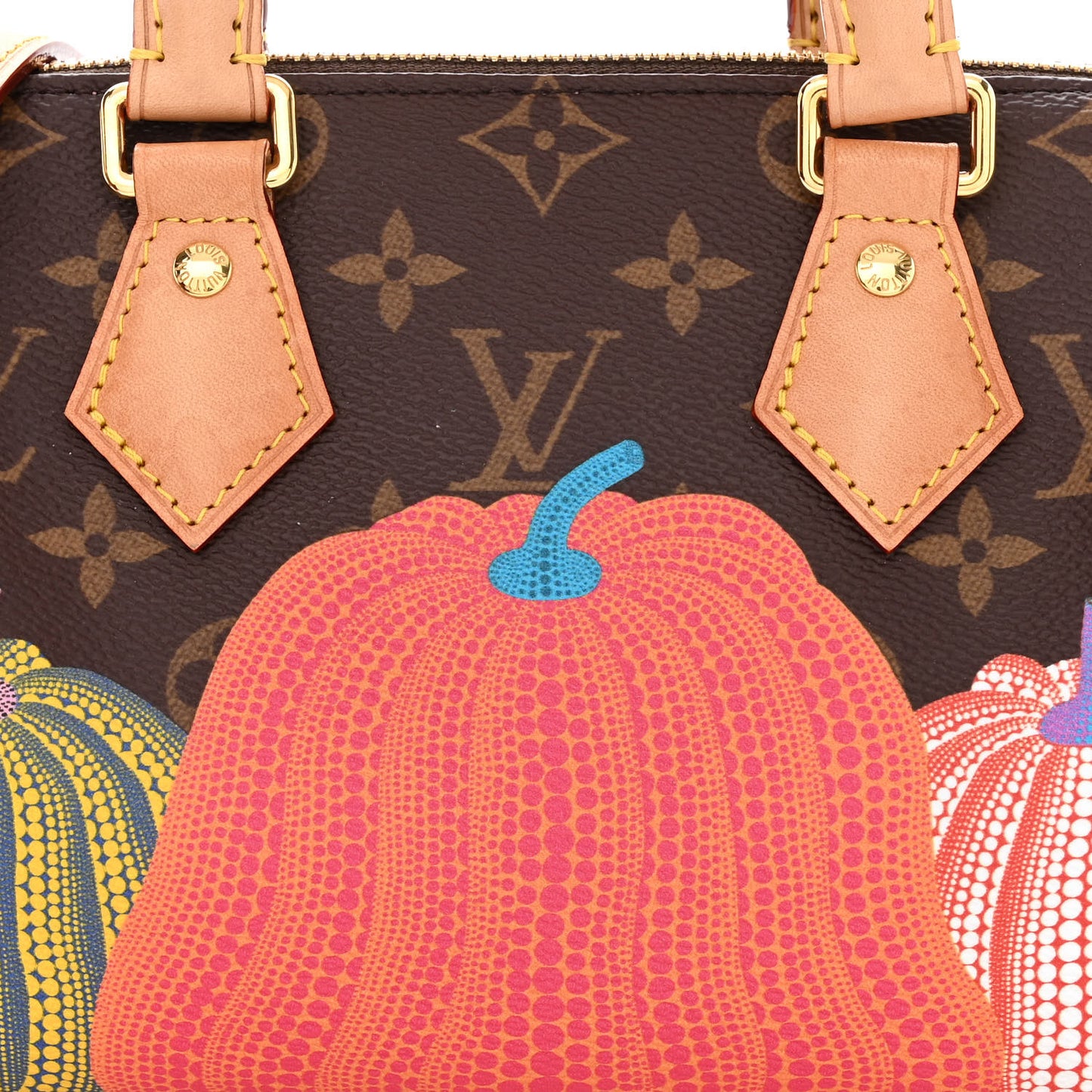 LV X YK Monogram Pumpkins Speedy Bandouliere 20