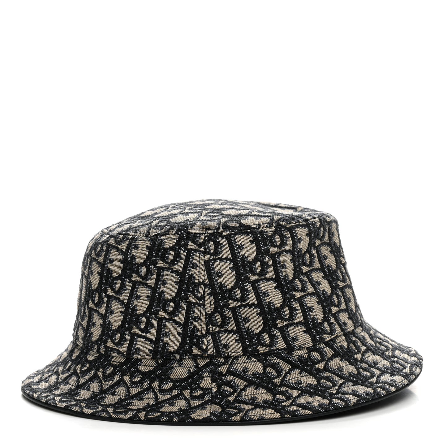 Oblique Jacquard Bucket Hat M Blue