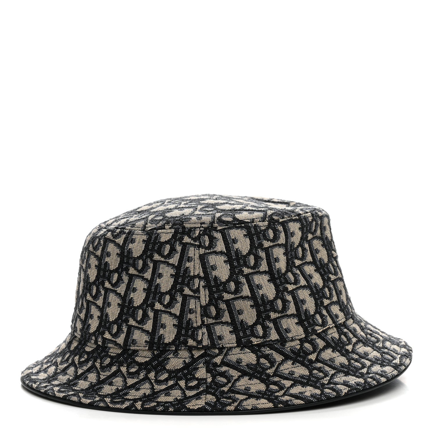 Christian Dior Oblique Jacquard Bucket Hat M Blue 4 of 8