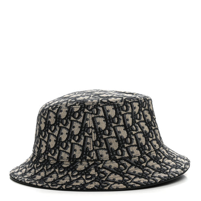 Christian Dior Oblique Jacquard Bucket Hat M Blue 4 of 8