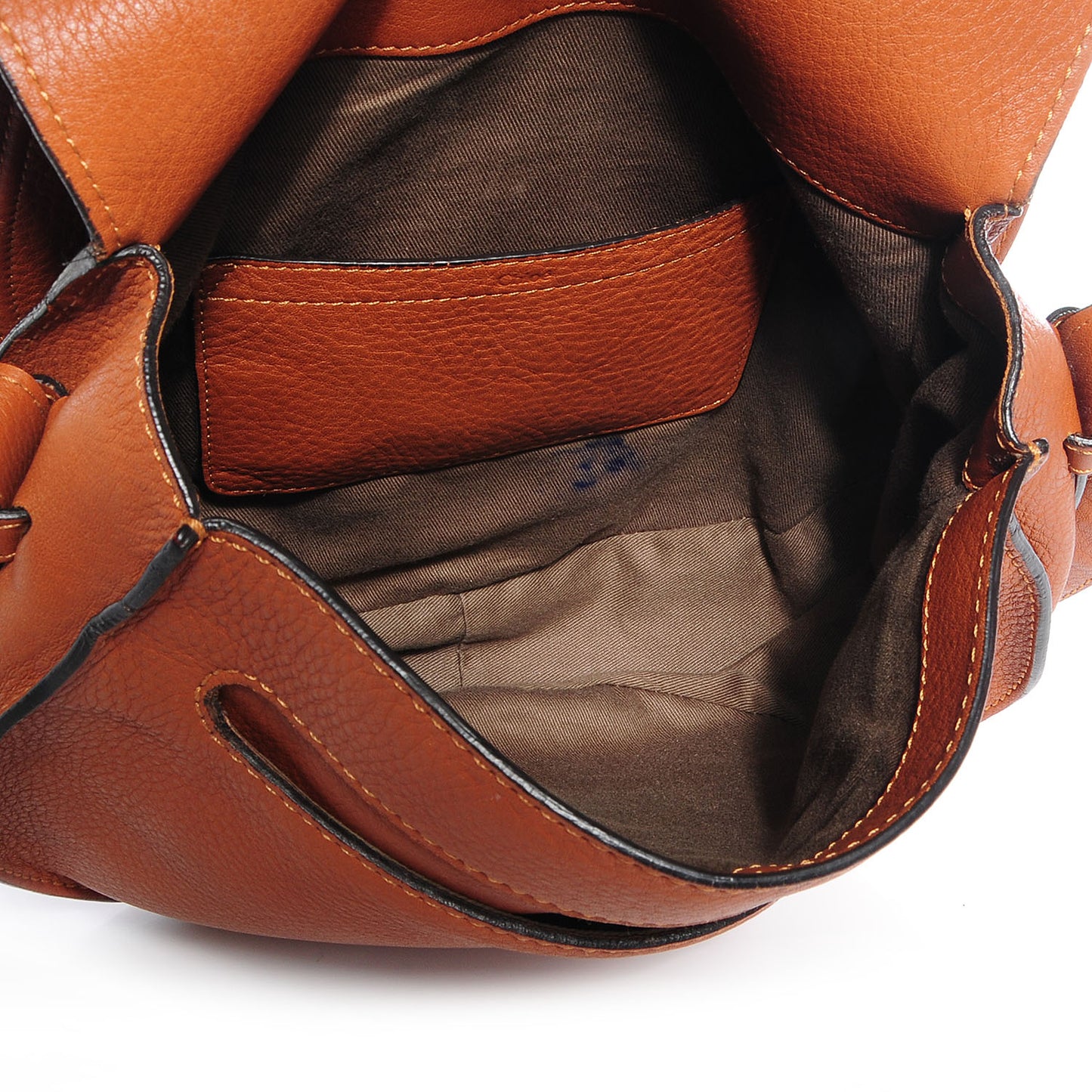 Calfskin Medium Marcie Round Crossbody Bag Whiskey