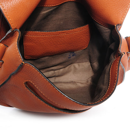 Chloe Calfskin Medium Marcie Round Crossbody Bag Whiskey 5 of 9
