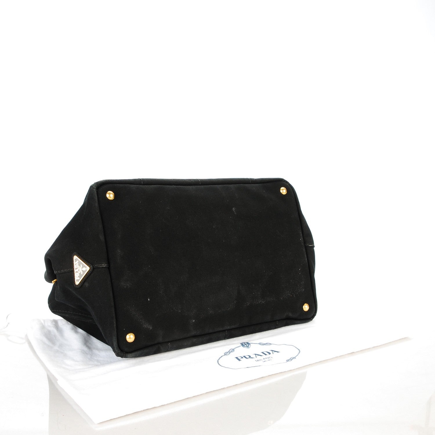 Prada Canapa Logo Tote Black 4 of 7