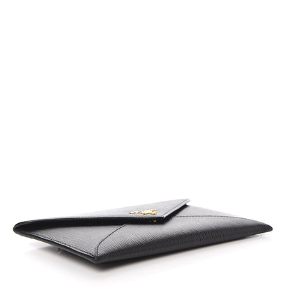 Prada Vitello Move Envelope Wallet Black 3 of 6