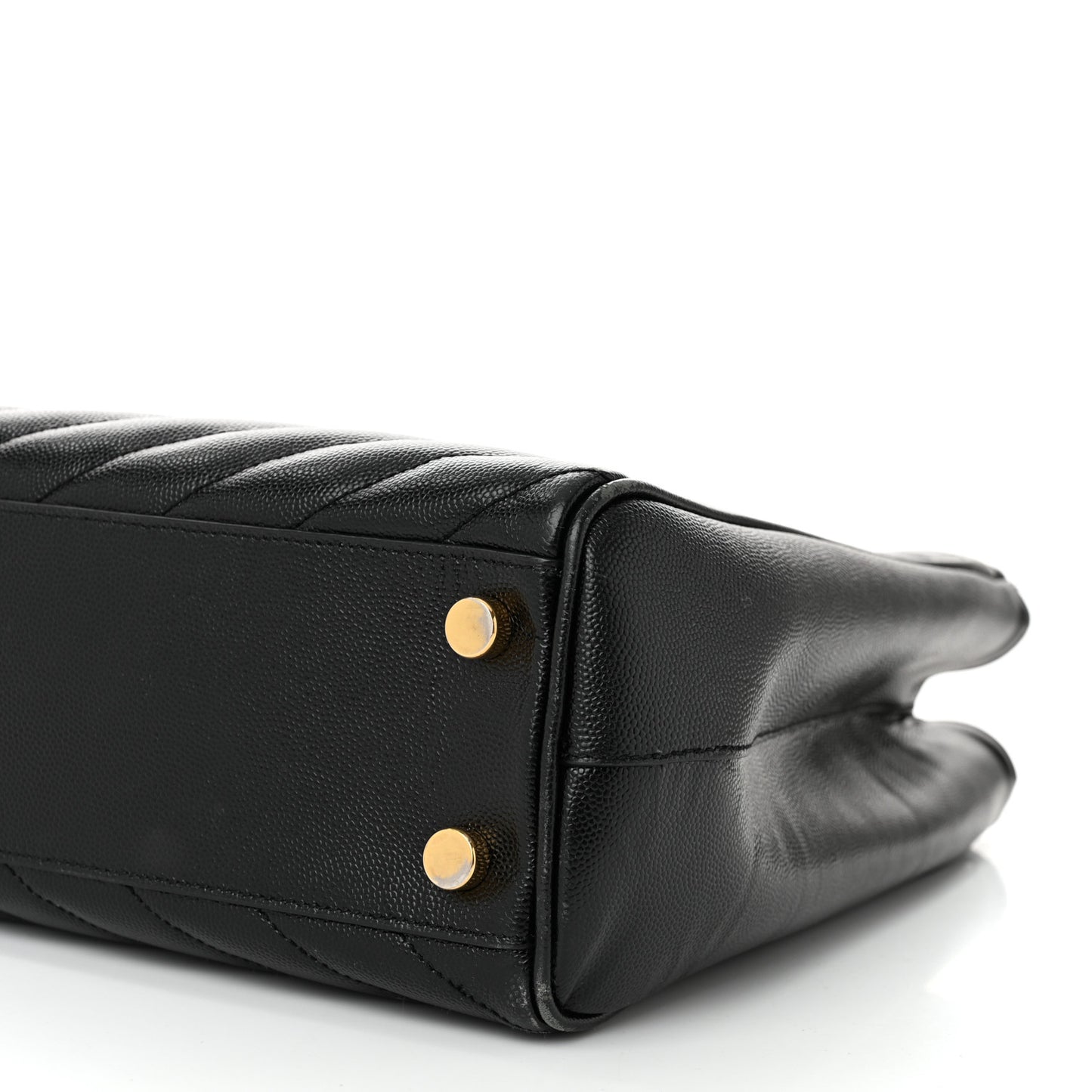 Grain De Poudre Matelasse Chevron Monogram Shopping Bag Black