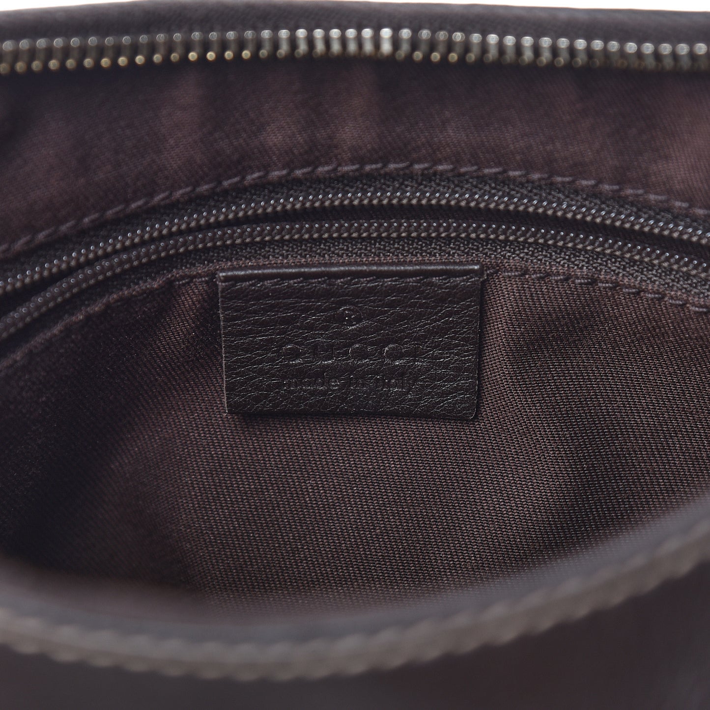 Monogram D Ring Gold Hobo Dark Brown