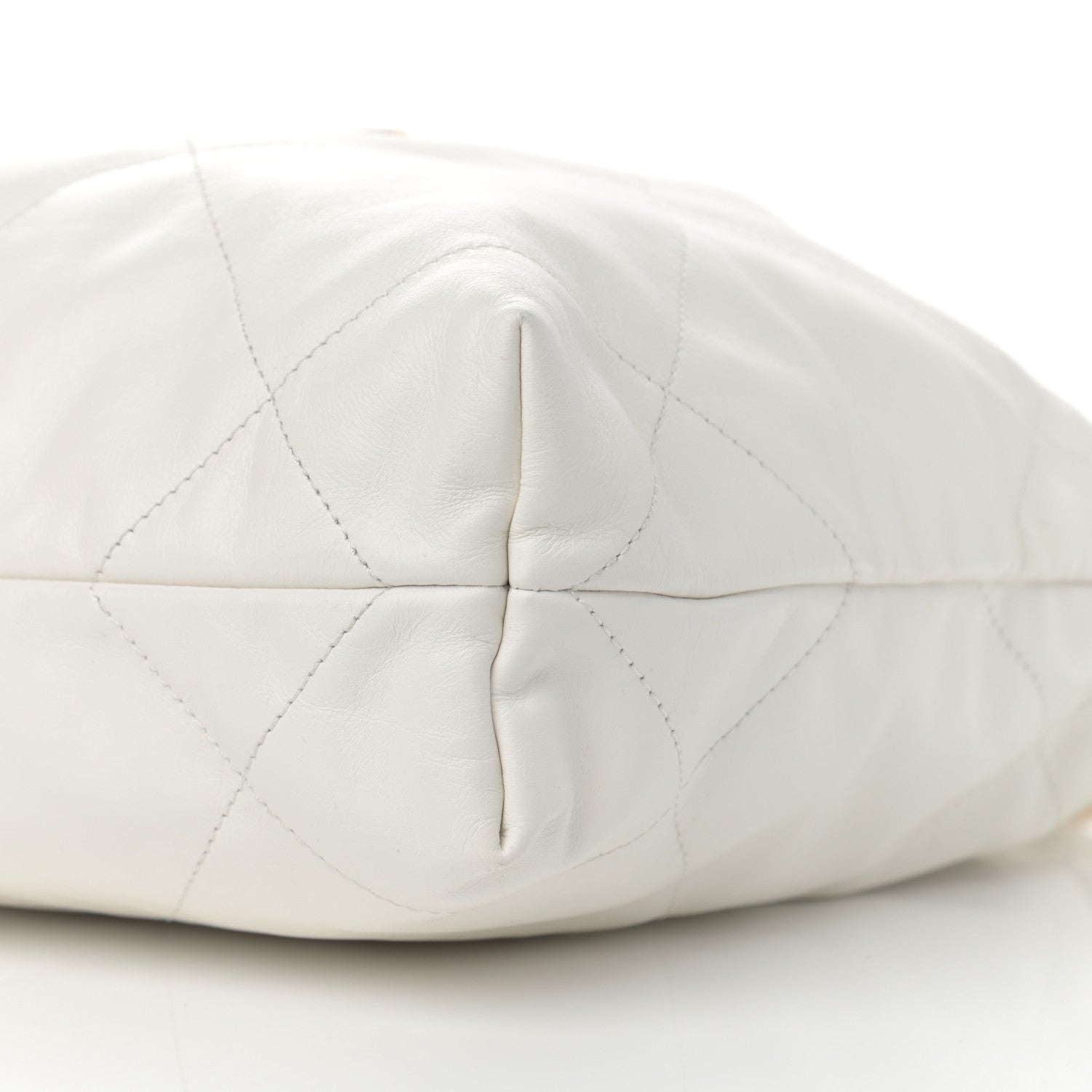 Chanel Shiny Calfskin Quilted Small Chanel 22 White 9 of 10