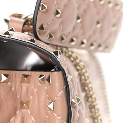 Valentino Garavani Nappa Large Rockstud Spike Shoulder Bag Soft Noisette 11 of 13