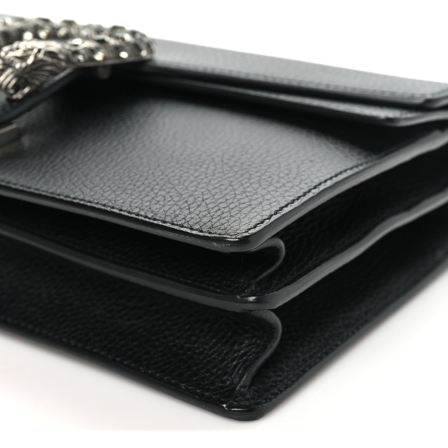 Gucci Pebbled Calfskin Small Dionysus Shoulder Bag Black 9 of 9
