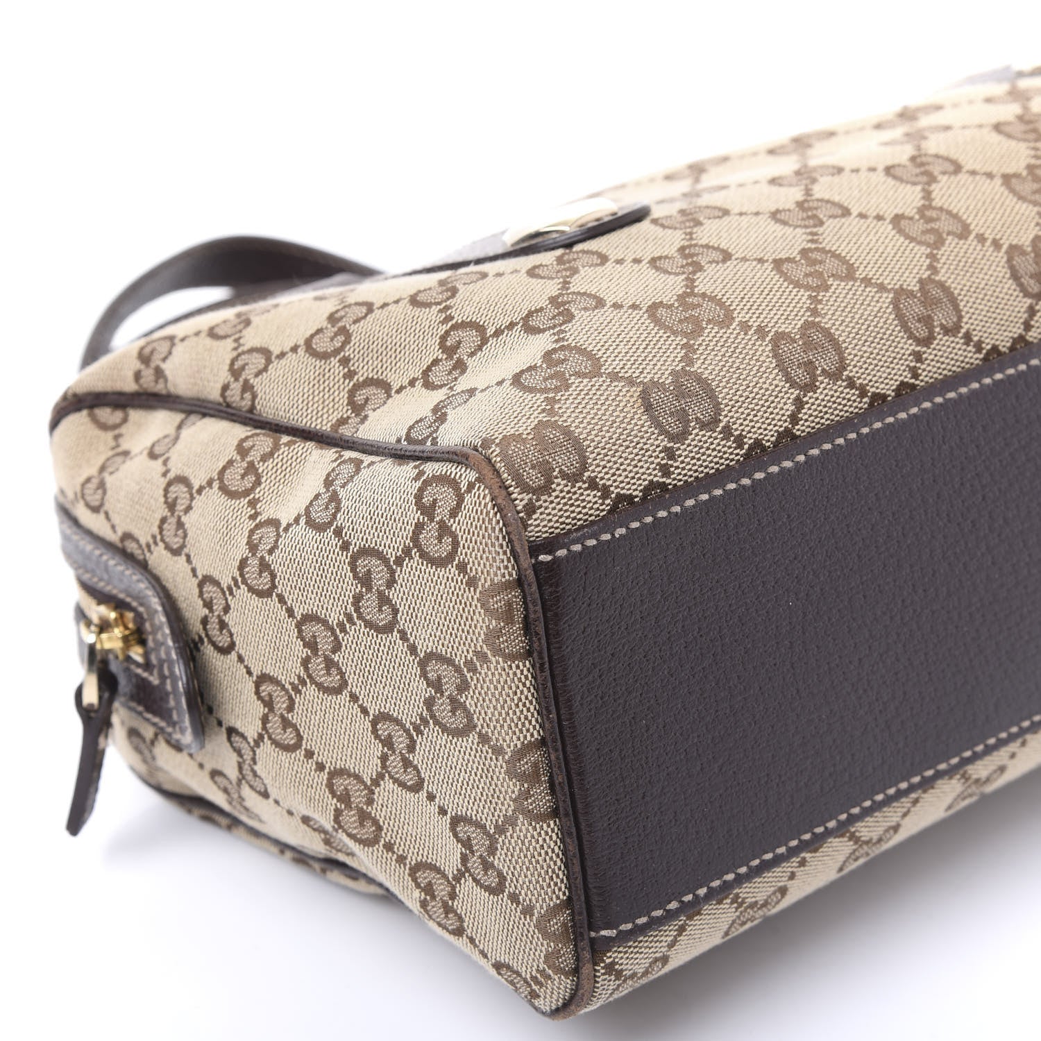 Gucci Monogram Small Charmy Boston Dark Brown 7 of 10
