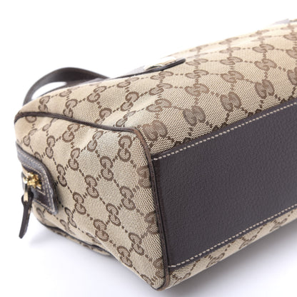 Gucci Monogram Small Charmy Boston Dark Brown 7 of 10