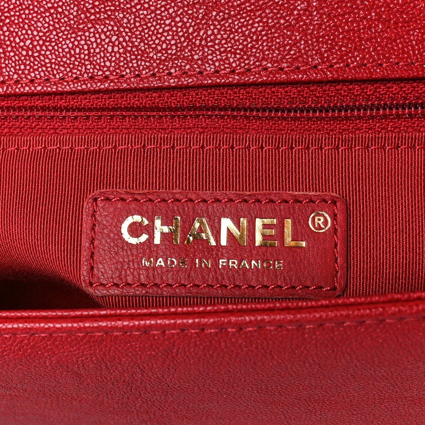 Caviar Quilted New Medium Boy Flap Dark Red