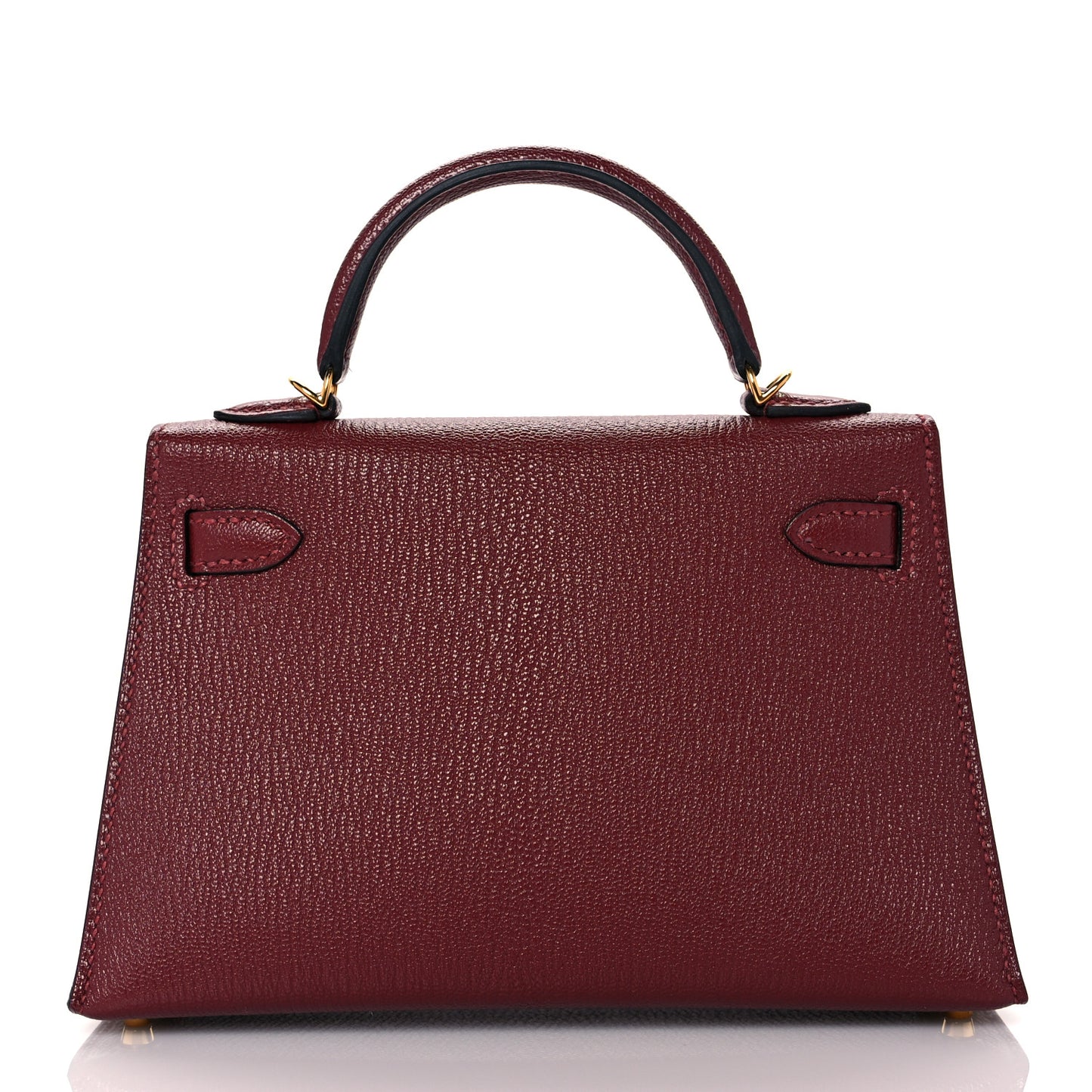 Chevre Chamkila Mini Kelly Sellier 20 Rouge H