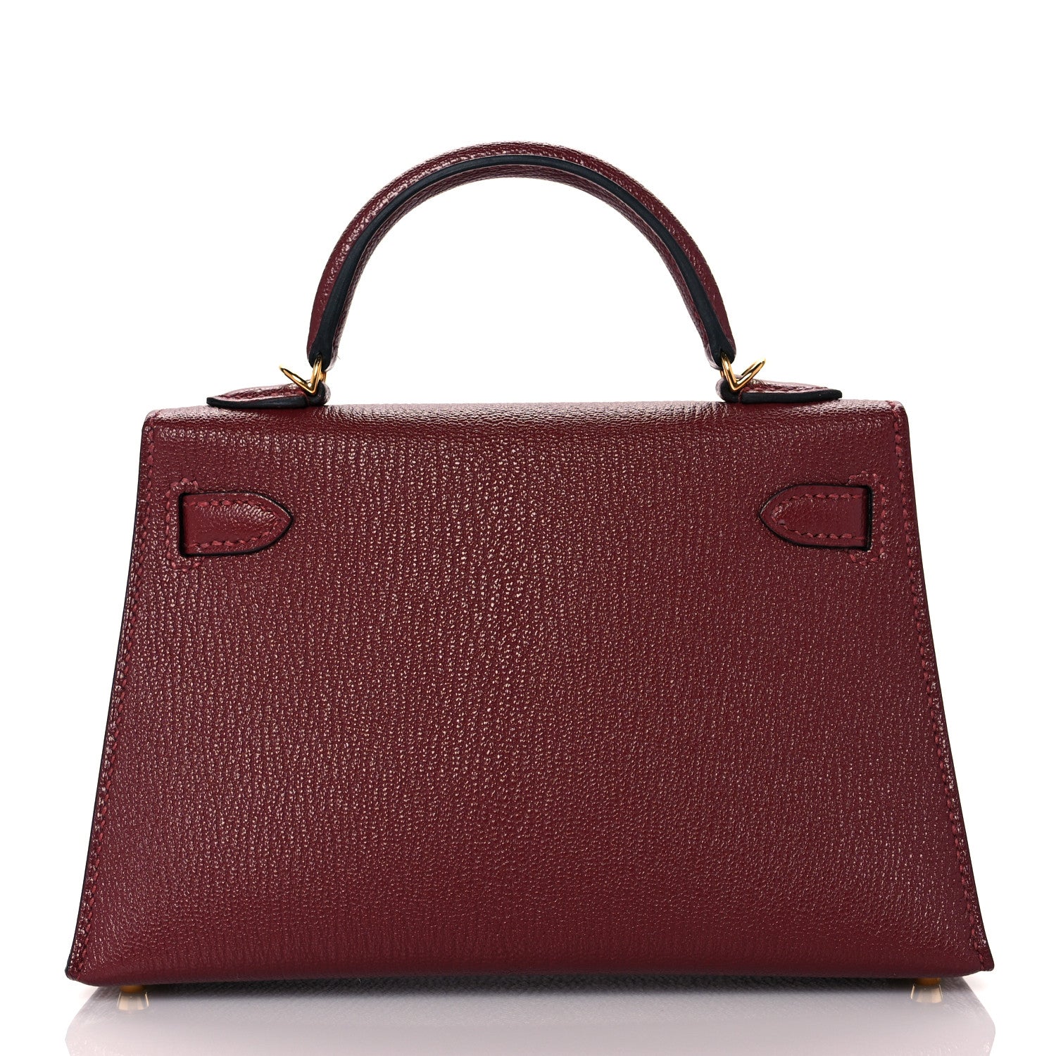 Hermes Chevre Chamkila Mini Kelly Sellier 20 Rouge H 3 of 11