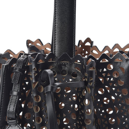 Alaia Lux Calfskin Vienne Rose-Marie 19 Bag Black 7 of 10