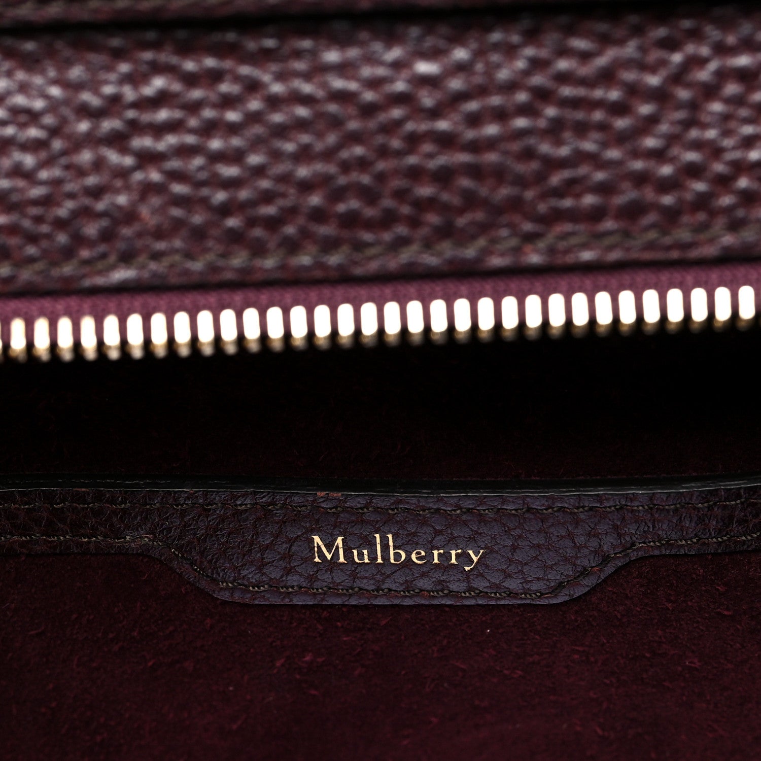 Mulberry Grain Vegetable Tanned Calfskin Small Zipped Bayswater Oxblood 5 of 11