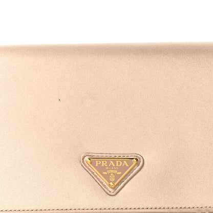 Prada Satin Triangle Mini Shoulder Bag Cameo 7 of 9