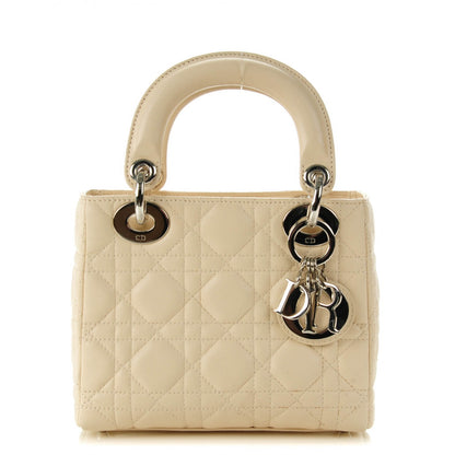 Christian Dior Lambskin Cannage Mini Lady Dior Light Beige 1 of 9