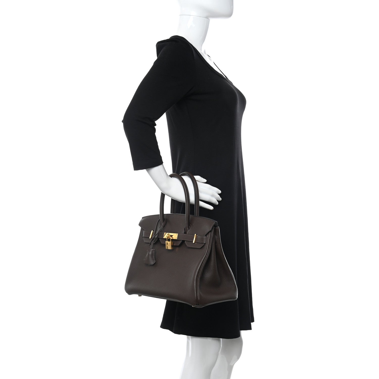 Hermes Togo Birkin 30 Chocolate 2 of 11