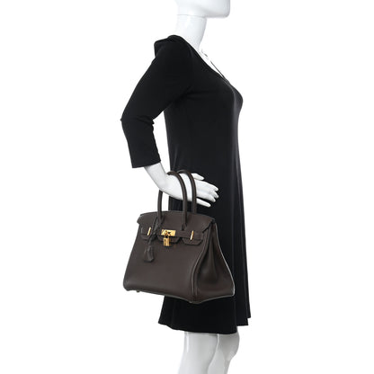 Hermes Togo Birkin 30 Chocolate 2 of 11