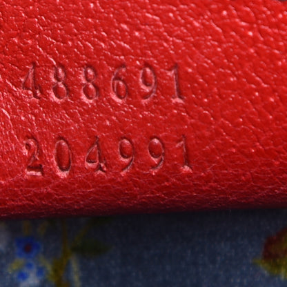 Gucci Calfskin Bamboo Web Medium Falena Moth Top Handle Bag Hibiscus Red 7 of 9