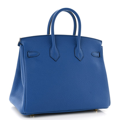 Hermes Togo Birkin 25 Bleu France 3 of 11