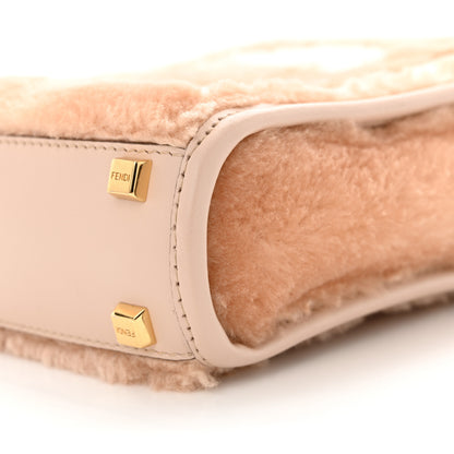 Fendi Shearling Plexiglass FF Mini Fendi Sunshine Shopper Soap White 10 of 11