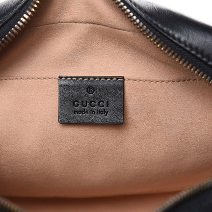 Gucci Calfskin Matelasse Small GG Marmont Chain Shoulder Bag Black 7 of 9