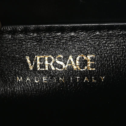 Versace Patent Calfskin Small La Medusa Top Handle Bag Claret 6 of 9