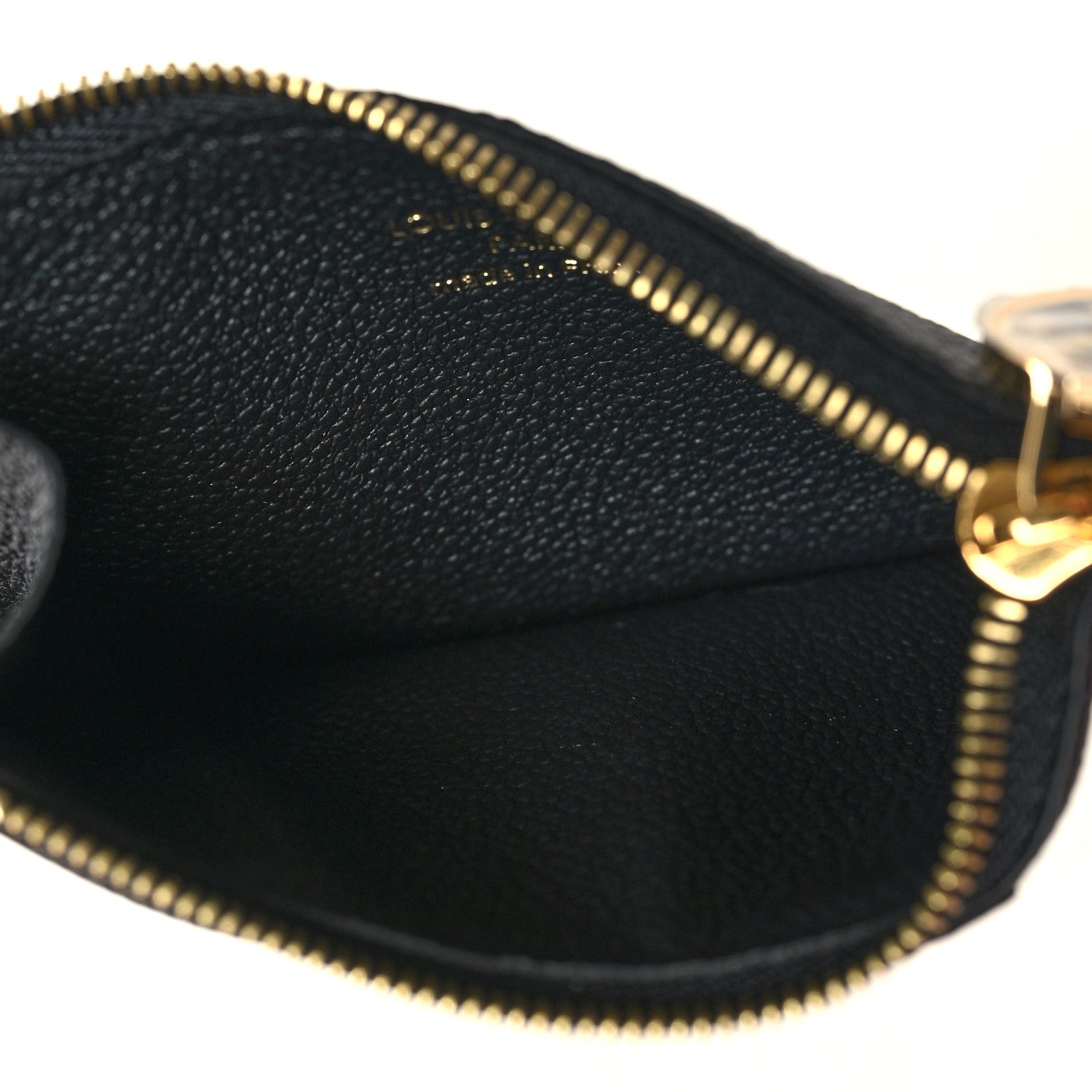 Louis Vuitton Empreinte Monogram Zipped Romy Card Holder Black 5 of 8