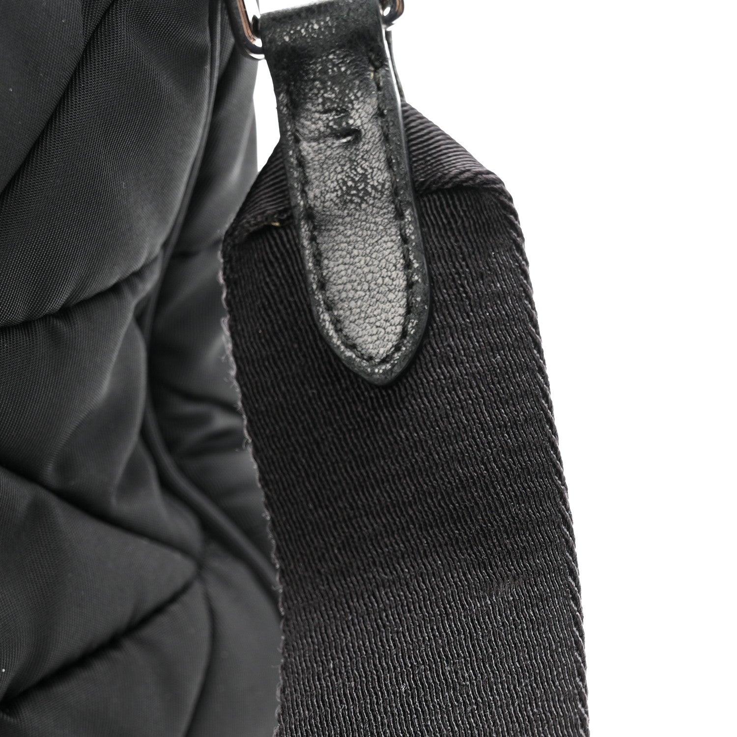 Prada Re-Nylon Quilted Padded Flap Shoulder Bag Black 12 of 14