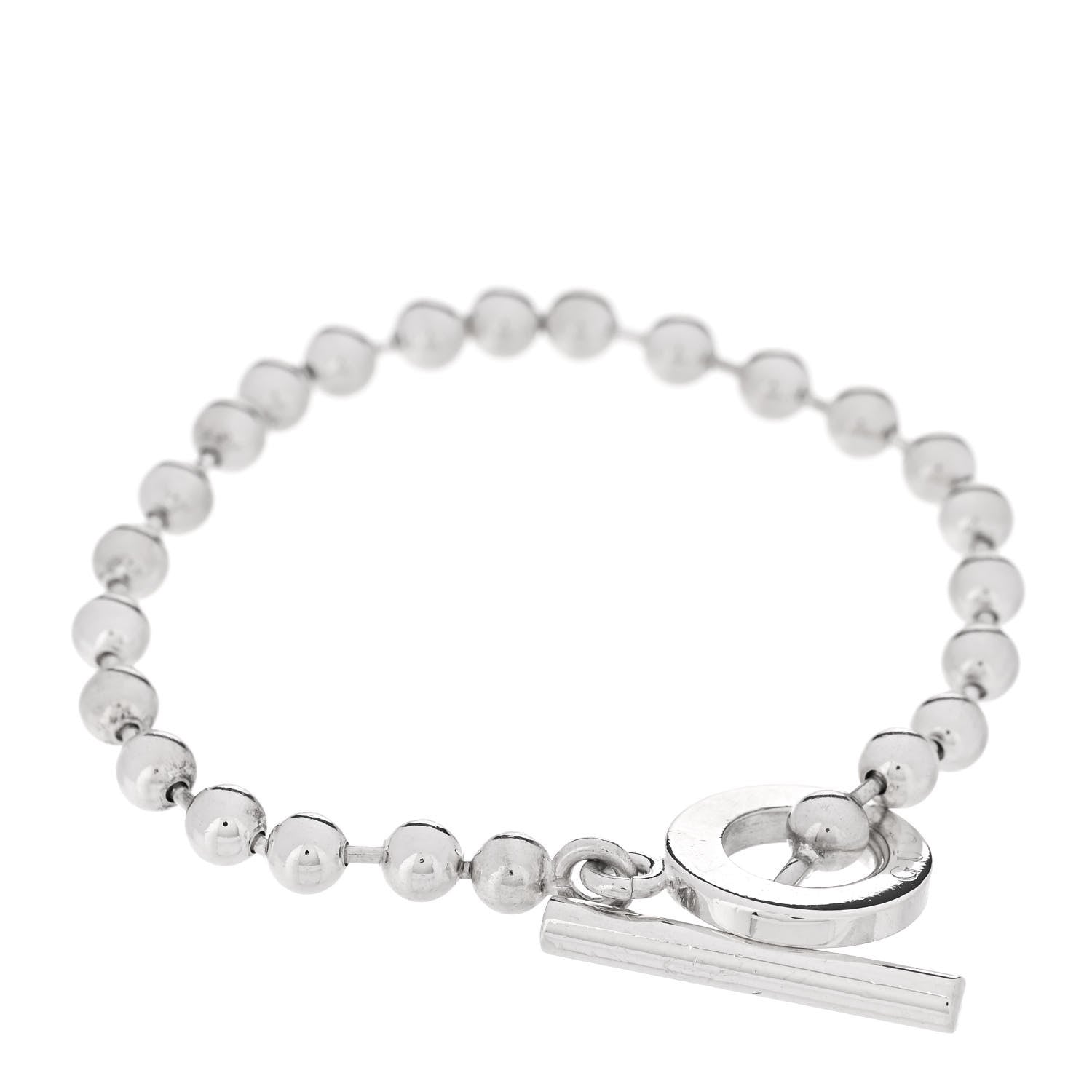Gucci Sterling Silver Boule Bead Toggle Bracelet 2 of 4