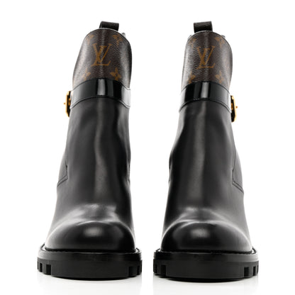 Louis Vuitton Calfskin Monogram Star Trail Ankle Boots 40 Black 2 of 14