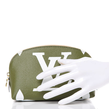 Louis Vuitton Monogram Giant Cosmetic Pouch Kaki 2 of 8