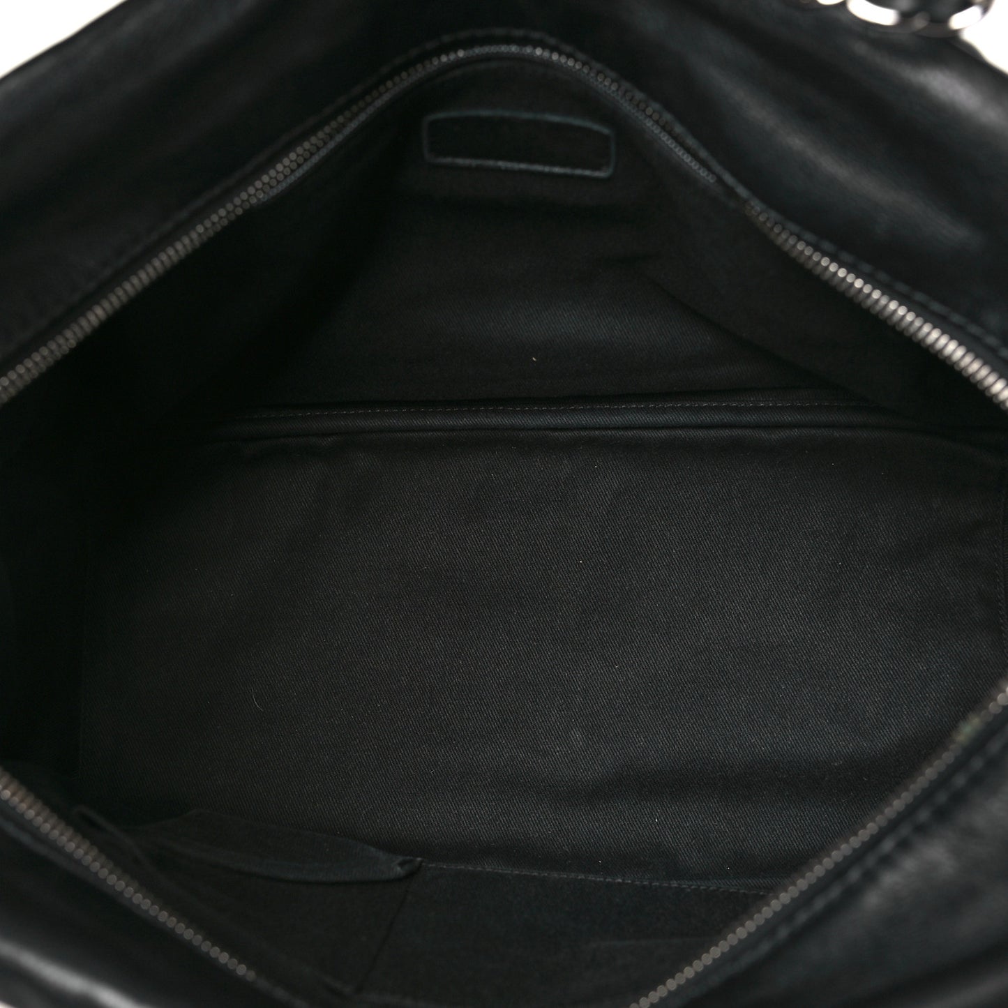 Calfskin Quilted Bowling Bag Black