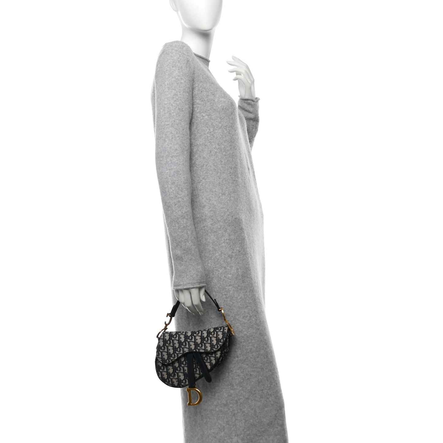 Oblique Mini Saddle Bag Blue